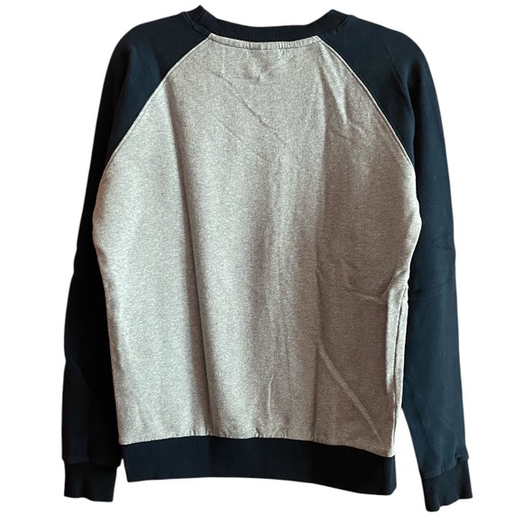 Knowledge Cotton Apparel Navy Blue Pullover 100% Cotton Sweater Size Medium - Picture 3 of 6